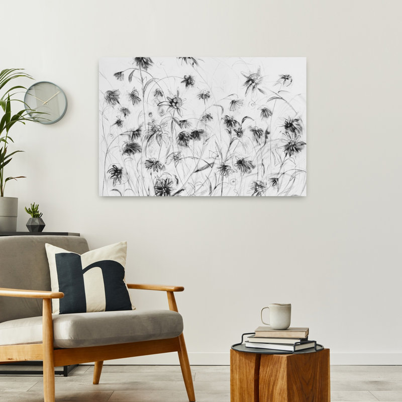Art abstrait Edelweiss, H 24 po x l 36 po