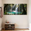 Scène et paysages urbains, cascade tropicale, forêt, vert clair, bleu, nature, ensemble de 3 toiles d'art mural-596007