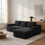 Canapé modulaire de 97 po, canapé modulaire Cloud avec assise profonde, canapé modulaire en L moderne avec méridienne et canapé rembourré pour salon, sans assemblage-1879577600-1879577601