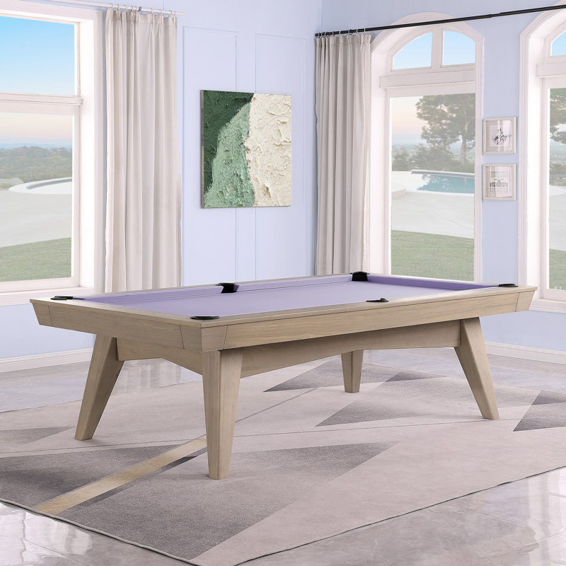 Table de billard sans ardoise ModArt, Bois flottant, 7 pi, Mauve clair résistant à l'eau
