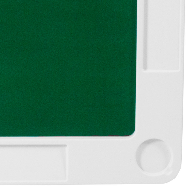 Square 4-Player Folding Card Game Table with Playing Surface and Cup Holders