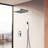 10" Rainfall Shower Head Complete Shower System with Rough-in Valve-61592035