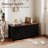 Farmhouse Storage Bench, Storage Chest with 2 Safety Hinges, 15.7 x 39.4 x 18.9 Inches, Ideal for Entryway, Bedroom, and Living Room-1412797292