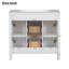 Meuble-lavabo 36 po avec lavabo intégré en résine - 4 tiroirs, 2 portes-1309570846