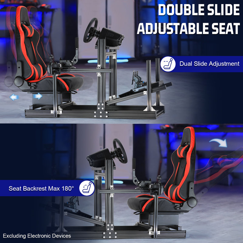 F1 Racing Simulator Cockpit With Seat Fit Logitech G923 G920.not Include Wheel Handbrake Shifter And Pedals