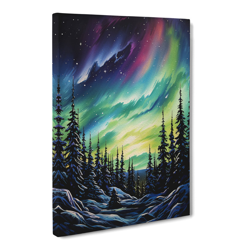 Northern Lights - Wrapped Canvas, 60cm H x 40cm W x 3cm D