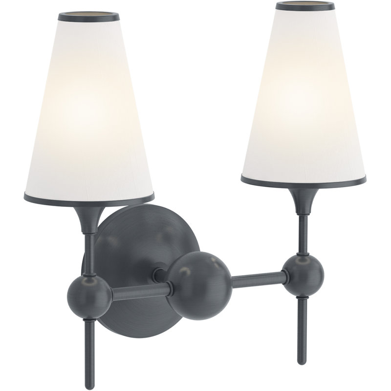 Parohn Two-Light Sconce, Gunmetal