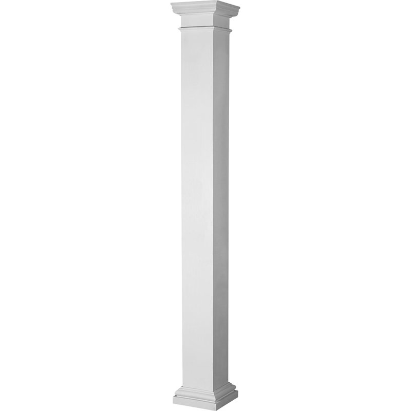 Colonne H 10 pi x l 8 po x P 8 po avec base toscane Endura Lite, H 6 pi x l 10 po x P 10 po