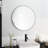 Large Round Black Circular Mirror-385347524