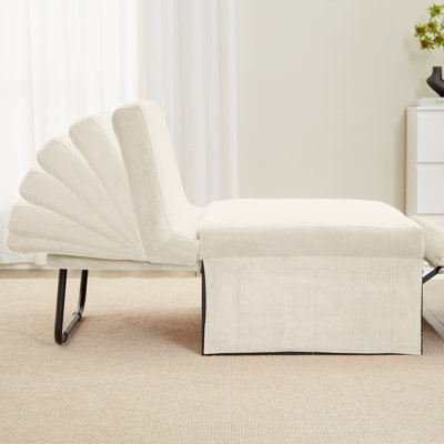 Modern Sofa Corduroy Sofa Bed,Couch Chair,Sleeper Bed,Small Lounge Sofa W/Reclining Backrest,4 1 Convertible Sleeper Sofa Bed