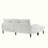 Chenille Sectional Sofa with side pocket,2 cup holders-833104292