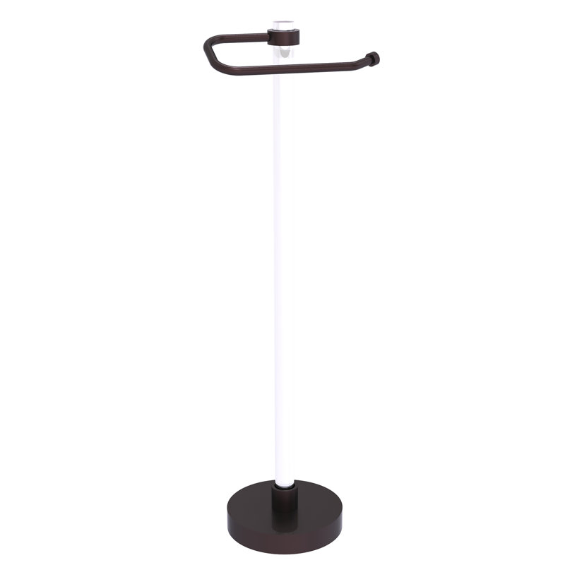 Porte-papier hygiénique sur pied Clearview, Bronze antique