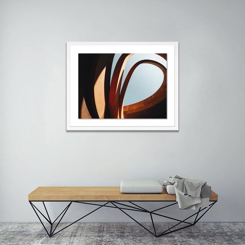 Twist II Print by Vitaliy Paykov, White, 19" H x 24" W x 1.5" D