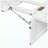 White Queen Size Murphy Bed with Large Storage Drawers, Space-Saving Wall Bed