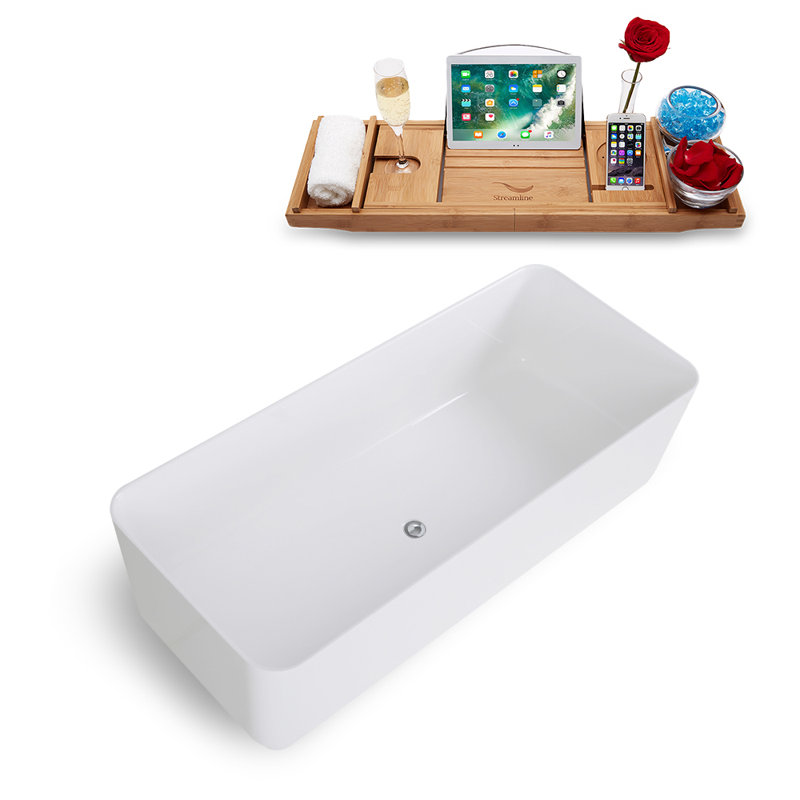 Lavabo autoportant en résine 24 po