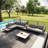Terra Aluminum Modular Outdoor Patio Loveseat