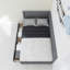 Structure de lit simple 77,50 "X 41,90" avec 2 tiroirs et garde-corps rustique-1967243947