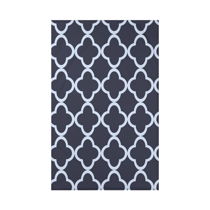 Throw Blanket, 60" L x 50" W x 0.5" D, Navy Blue