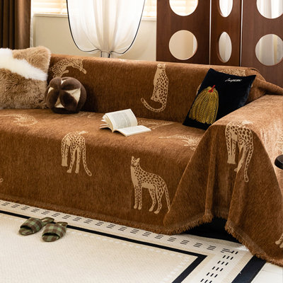 Housse pour canapé en chenille