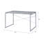 Table de bureau en métal 1pc