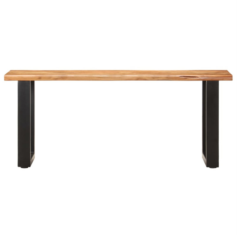 Banc de jardin en acier Carmelito, Brun, L 63 po x P 13,8 po x H 17,7 po