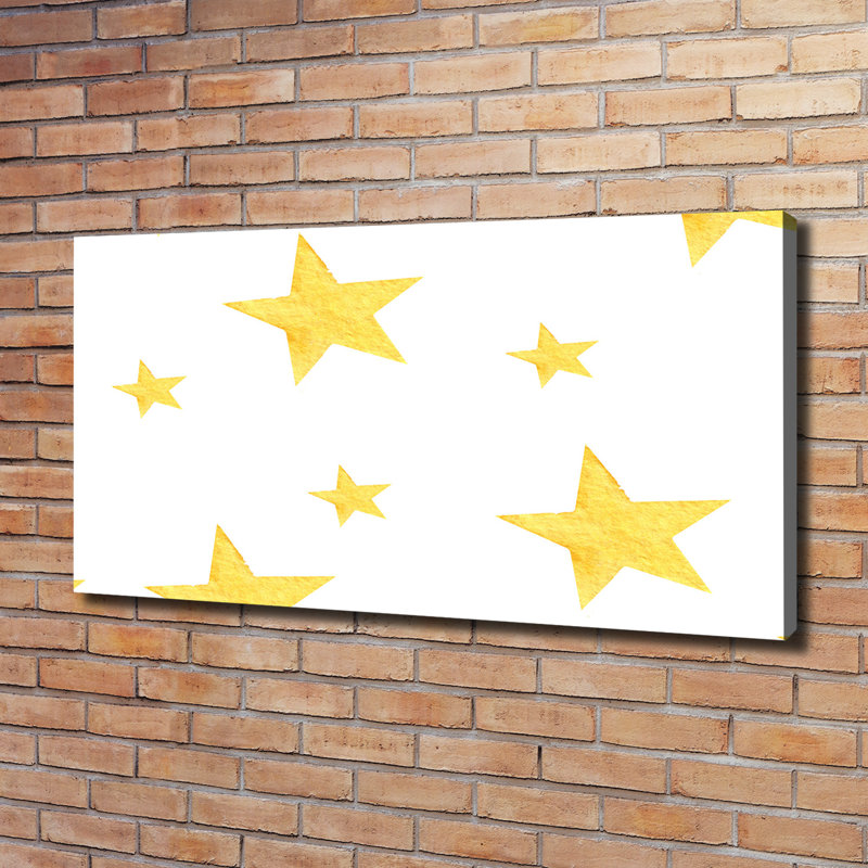 Yellow Stars - No Frame Print on Canvas