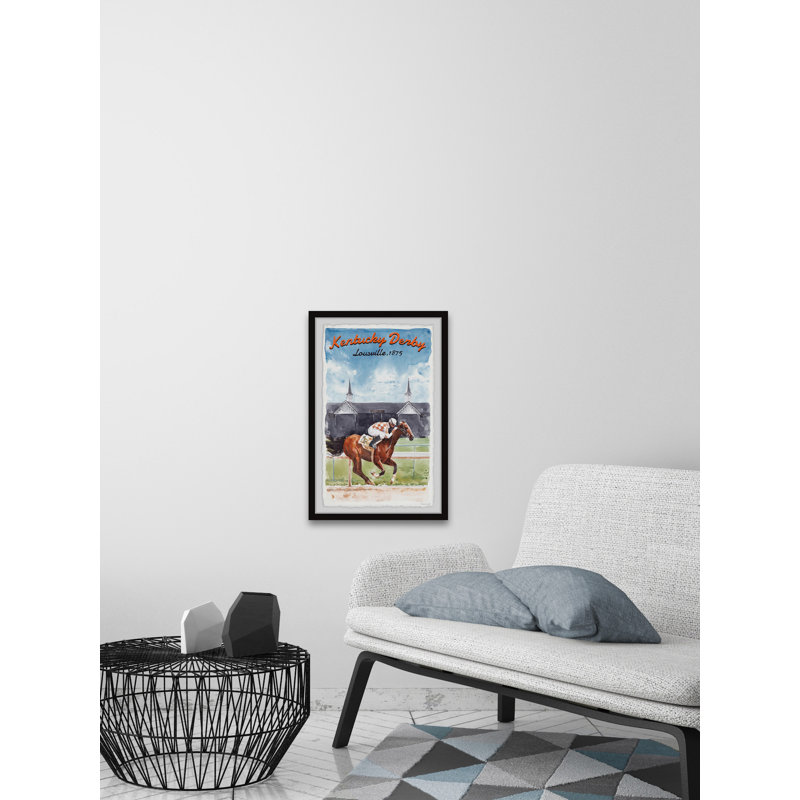 Louisville 1875 par - peinture au cadre, H 18 po x l 12 po x 1,5 po