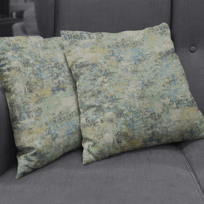 Abbeyshea Pebble Woven Jacquard Fabric By The Yard, Blue