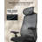 Ergonomic High Back Mesh Office Chair With Adjustable Seat Depth, 6D Armrests, And 2D Headrest-394866220