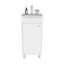 Meuble-lavabo de salle de bain avec lavabo, 1 porte, 4 pieds, 2 tablettes, -751337837