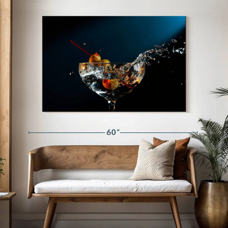 Yarlin Splash Martini, 34" H x 51" W
