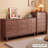 Walnut Solid + Manufactured Wood Accent Cabinet