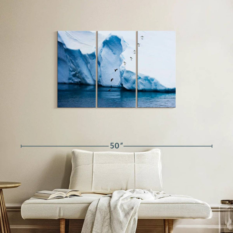 Brampt Playful Penguins, 24" H x 38" W