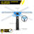 Window Washing Kit with Swivel Window Squeegee and Pole-114268086