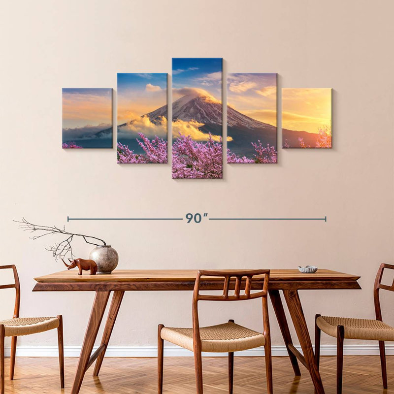 Japanese Mount Fuji, 42" H x 92" W