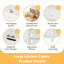 Grand garde-manger autoportant avec tablettes réglables et supports à vin-1693438851