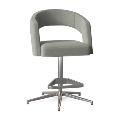 Bryant Upholstered Adjustable Height Counter Stool with Metal Frame
