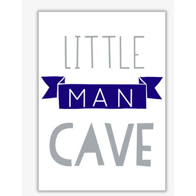 Little Man Cave Banner - Print