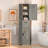 Tall Bathroom Cabinet with 4 Shelves, 2 Doors & 1 Drawer-949526144