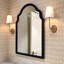 Applique murale moderne en métal noir avec abat-jour en tissu évasé-1549178611-1549178613-1549178608