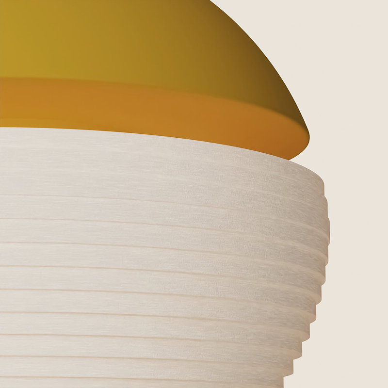 Cora Pendant Light, Mustard, White