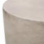 Table d'appoint d'extérieur en oxyde de magnésium gris - Design minimaliste fonctionnel et attrayant