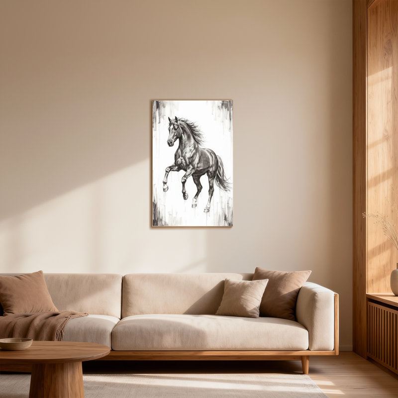 «Animals Horse in Motion», reproduction d'art sur toile, H 30 po x l 20 po