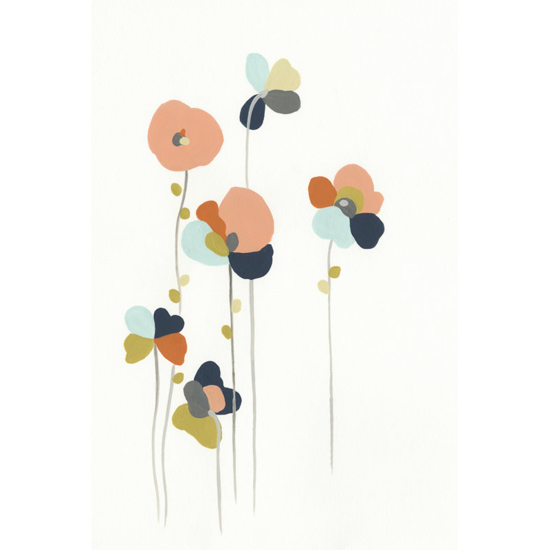 Modular Bouquet I - Wrapped Canvas Painting, 46cm H x 30cm W
