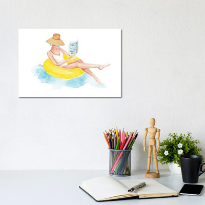 Pool Time 1 Piece Wall Art on Canvas