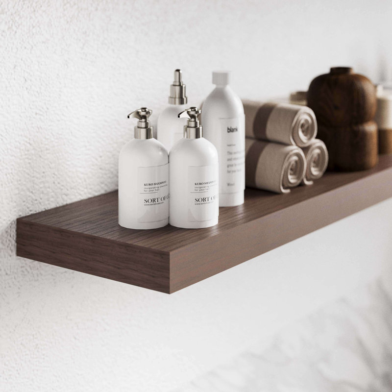 Criostoir Engineered Wood Floating Shelf