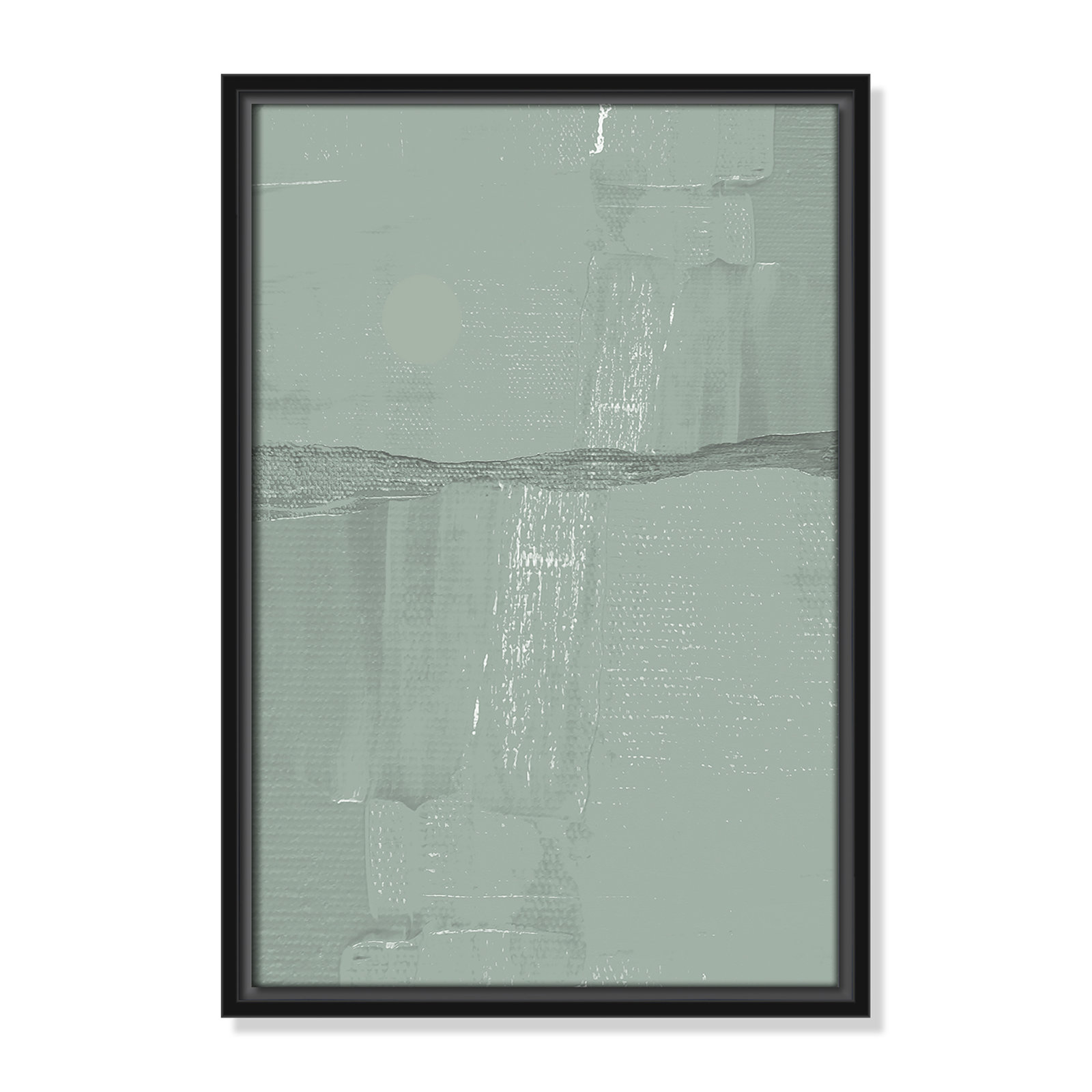 Attica "Sage Abstract" Print, 19.5" H x 13.5" W x 2" D, Black
