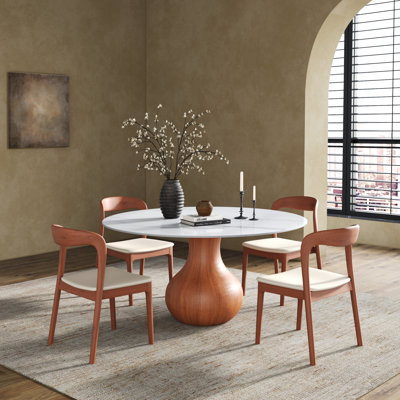 Table de bistro de 99/109 cm (39"/43") pour coin repas, idéale pour 2 à 4 personnes. Économiser de la place. Convient pour 2 à 4 personnes.