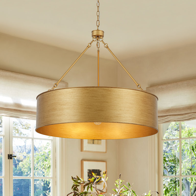 Luminaire suspendu suspendu en métal 5 lumières