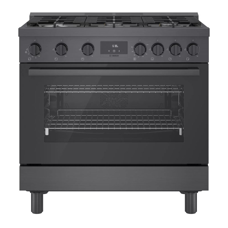800 Series 36" 3.5 cu. ft. Freestanding Gas Range, Black